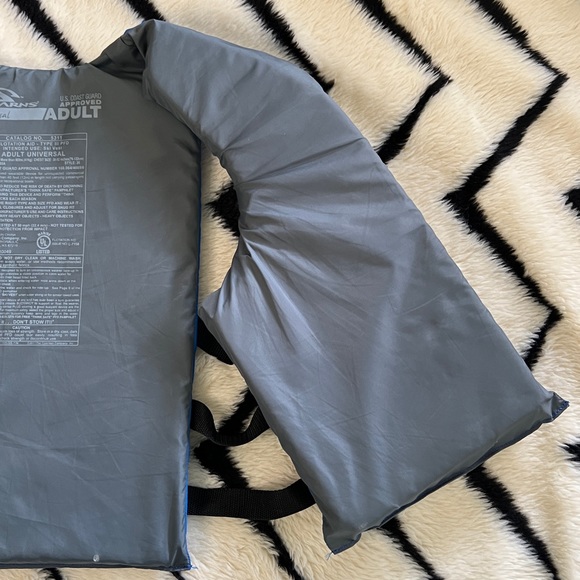 Adult Stearns Boating Life Jacket - blue and grey - EUC - ships fast💨 - Picture 8 of 9